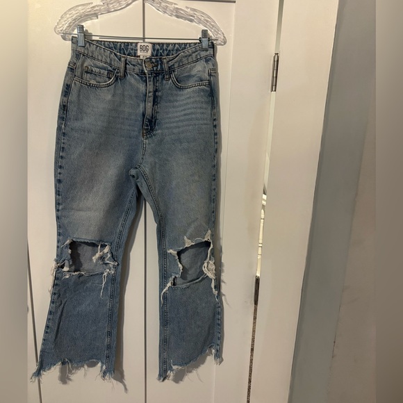 Rare* BDG by Urban Outfitters Wilco Destroyed Crop Jean - Picture 6 of 7